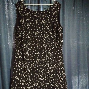 Sleeveless Black polka dot Dress